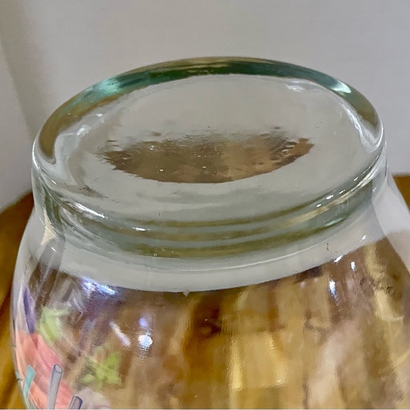 Vintage Gibson Housewares Floral Clear Glass Vase Made in Turkey - Picture 7 of 8